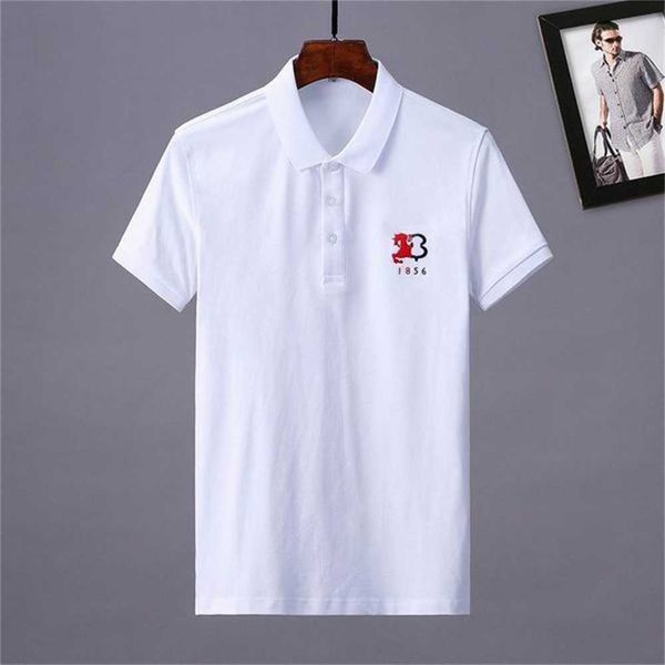 mens polos summer shirts brand clothing cotton short sleeve business designers t shirt casual striped breathable clothes s4ic, White;black
mens polos summer shirts brand clothing cotton short sleeve business designers t shirt casual striped breathable clothes s4ic, White;black