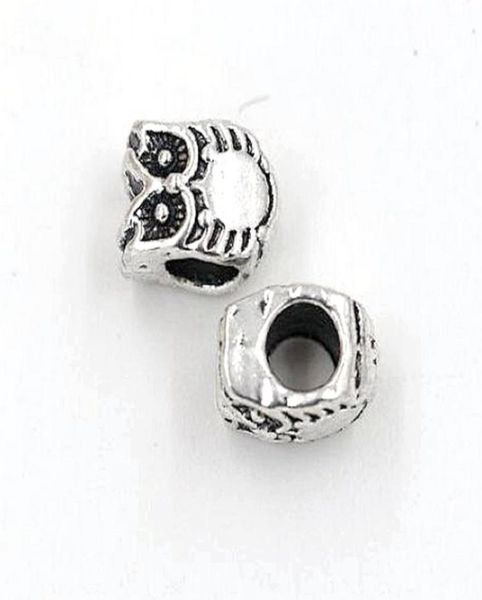 100pcs antique silver zinc alloy owl large hole spacer bead fit european beads bracelet 78x10mm4246233, Bronze;silver
100pcs antique silver zinc alloy owl large hole spacer bead fit european beads bracelet 78x10mm4246233, Bronze;silver