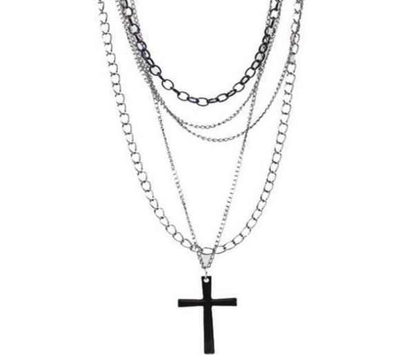 design fashion hip hop vintage multi layer chain black cross necklaces pendants gothic long choker for women punk jewelry party gi9372199, Silver
design fashion hip hop vintage multi layer chain black cross necklaces pendants gothic long choker for women punk jewelry party gi9372199, Silver