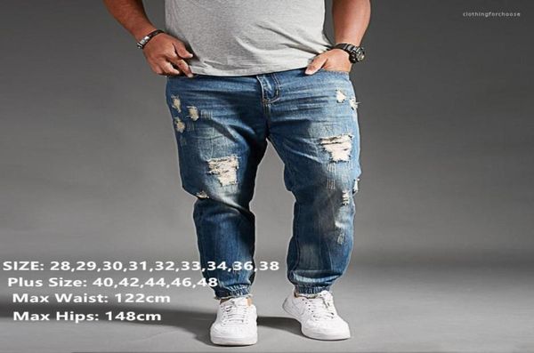 men039s jeans ripped for men blue black denim mens jean homme harem hip hop plus size trousers 44 46 48 uomo fashions jogger pa1827386
men039s jeans ripped for men blue black denim mens jean homme harem hip hop plus size trousers 44 46 48 uomo fashions jogger pa1827386