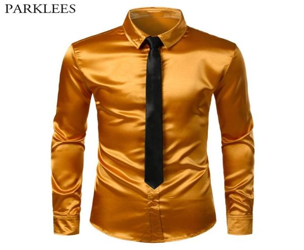 men039s gold silk satin 2 pcs dress shirts shirttie brand slim fit button down wedding party prom shirt male chemise homme 35577811, White;black
men039s gold silk satin 2 pcs dress shirts shirttie brand slim fit button down wedding party prom shirt male chemise homme 35577811, White;black