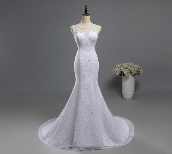 scoop neck lace mermaid wedding dress with sweep train 2019 lace up bridal gown white ivory5722456
scoop neck lace mermaid wedding dress with sweep train 2019 lace up bridal gown white ivory5722456