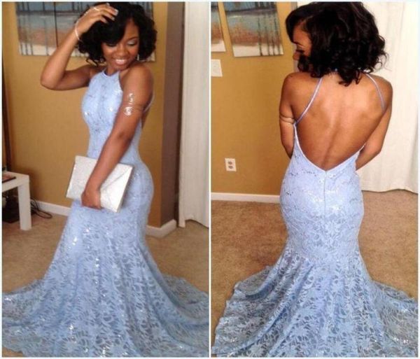 backless lace mermaid prom dresses 2016 sequins halter sweep train women evening gowns2153545, Black
backless lace mermaid prom dresses 2016 sequins halter sweep train women evening gowns2153545, Black