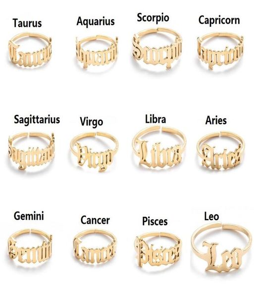 adjustable stainless steel rings 12 constellations letter ring for woman opening wedding zodiac finger ring birthday jewelry gift2825870, Silver
adjustable stainless steel rings 12 constellations letter ring for woman opening wedding zodiac finger ring birthday jewelry gift2825870, Silver
