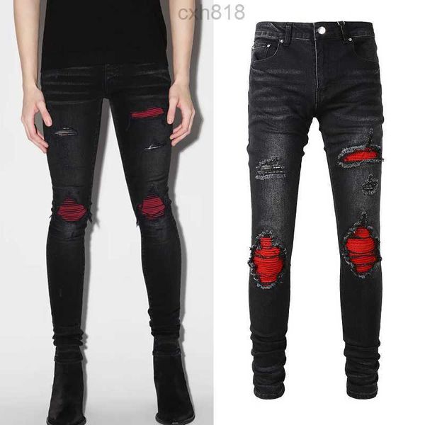 damage fade motocycle denim jeans for mens popular leather panelled knee distressed stretch, Blue
damage fade motocycle denim jeans for mens popular leather panelled knee distressed stretch, Blue