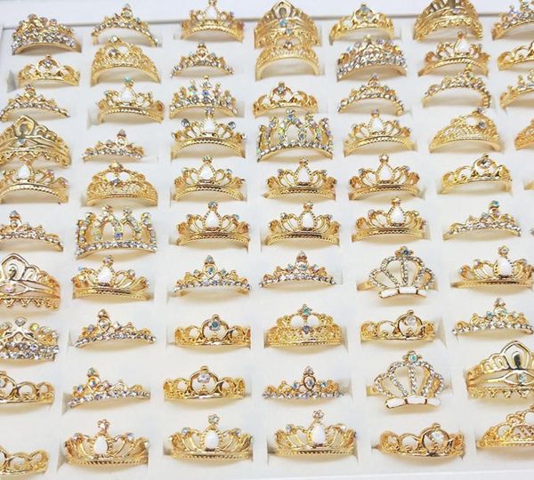 50pcslot rhinestone crown rings charming fashion finger ring for women and girls party wedding engagement jewelry2174256, Slivery;golden
50pcslot rhinestone crown rings charming fashion finger ring for women and girls party wedding engagement jewelry2174256, Slivery;golden