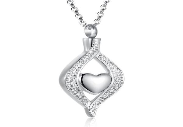 urn necklace for ashes stainless steel pendant keepsake memorial cremation jewelry6372977, Silver
urn necklace for ashes stainless steel pendant keepsake memorial cremation jewelry6372977, Silver