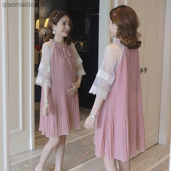 maternity 2022 summer new loose large chiffon pleated maternity dress l230712, White
maternity 2022 summer new loose large chiffon pleated maternity dress l230712, White