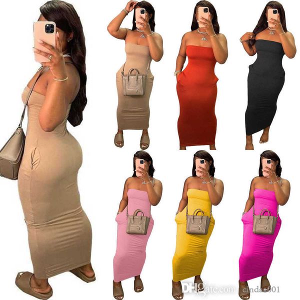 casual women designer dresses fashion solid color bra skirt high elastic dress with two pockets, Black;gray
casual women designer dresses fashion solid color bra skirt high elastic dress with two pockets, Black;gray