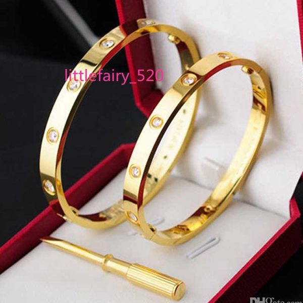 fashion silver ladies rose gold bracelets lady screw men screwdriver diamond luxury designer jewelry womens mens bangle box need extra, Black
fashion silver ladies rose gold bracelets lady screw men screwdriver diamond luxury designer jewelry womens mens bangle box need extra, Black