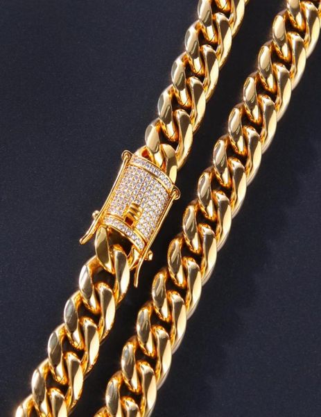 18k gold plated tone stainless steel mens necklace chains curb cuban link chain with diamond iced out keylock buckle hip hop fashi5499103, Silver
18k gold plated tone stainless steel mens necklace chains curb cuban link chain with diamond iced out keylock buckle hip hop fashi5499103, Silver