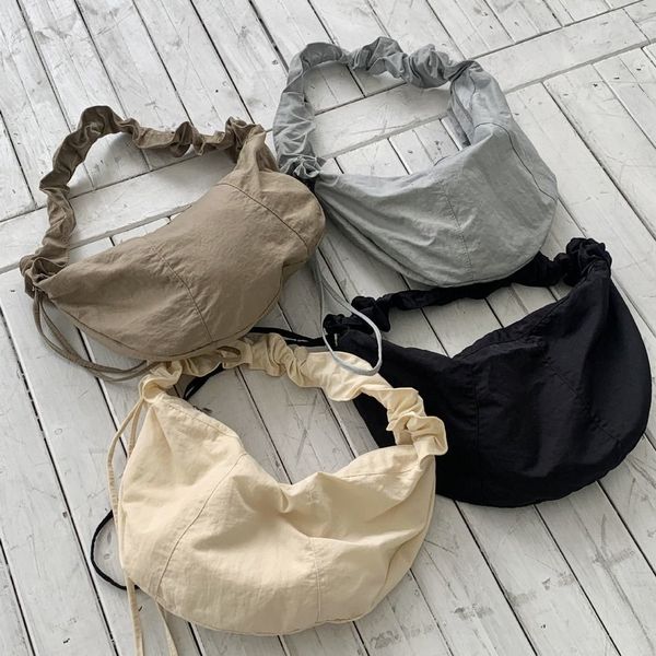 evening bags portable pleated simple drawstring solid color with zipper tote shoulder 230711
evening bags portable pleated simple drawstring solid color with zipper tote shoulder 230711