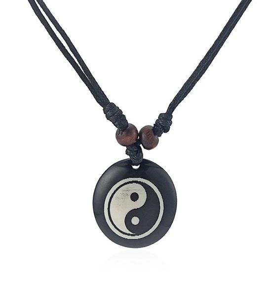 12pcs black faux yak bone resin yin ying yang charms pendant necklace adjustable4844665, Silver
12pcs black faux yak bone resin yin ying yang charms pendant necklace adjustable4844665, Silver