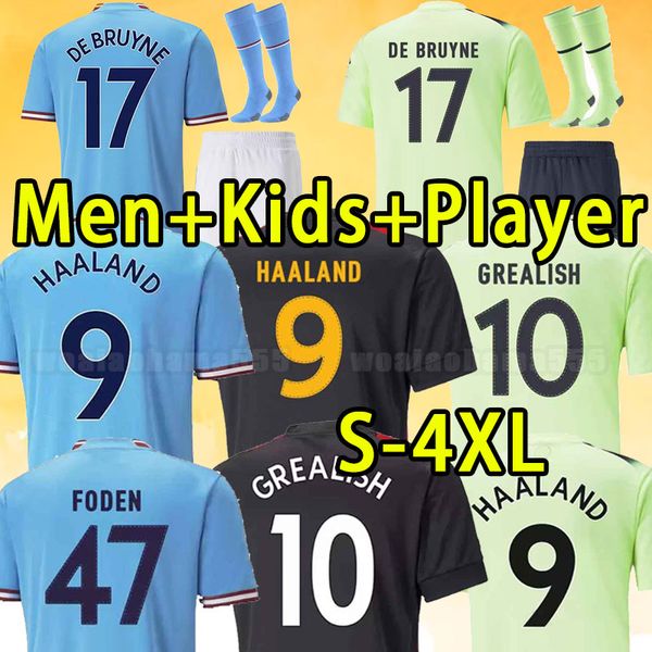 22 23 haaland soccer jerseys grealish mans cities ruben mahrez de bruyne foden bernardo manchesters football shirt kids kit sets uniform fan, Black;yellow
22 23 haaland soccer jerseys grealish mans cities ruben mahrez de bruyne foden bernardo manchesters football shirt kids kit sets uniform fan, Black;yellow