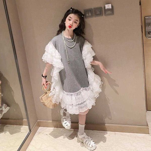 girl's dresses korea style girl dress summer new mesh patchwork princess dress puff sleeve gray dress teenage clothes kids ruffles dres, Red;yellow
girl's dresses korea style girl dress summer new mesh patchwork princess dress puff sleeve gray dress teenage clothes kids ruffles dres, Red;yellow