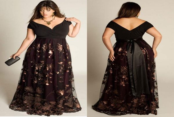 2019 plus size prom dresses sleeves aline off the shoulder formal dress sequins appliqued floorlength special occasion gow4260074, Black
2019 plus size prom dresses sleeves aline off the shoulder formal dress sequins appliqued floorlength special occasion gow4260074, Black