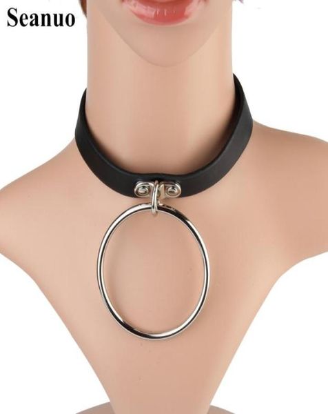 seanuo sm leather alloy circle pendant collar necklace for men women fashion torques neckcloth punk choker necklace jewelry7508759, Silver
seanuo sm leather alloy circle pendant collar necklace for men women fashion torques neckcloth punk choker necklace jewelry7508759, Silver