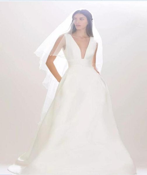 vintage simple a line satin wedding dresses 2019 new arrival v neck sleeveless tank sweep train casamento bridal gowns9861733, White
vintage simple a line satin wedding dresses 2019 new arrival v neck sleeveless tank sweep train casamento bridal gowns9861733, White