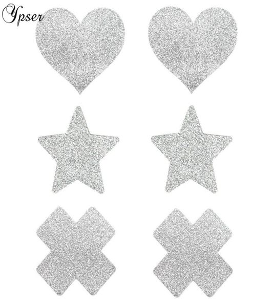 ypser 3 pairs mixed silver nipple cover breast petals milk paste disposable adhesive stain fashion pasties heart star cross7643346, Black;white
ypser 3 pairs mixed silver nipple cover breast petals milk paste disposable adhesive stain fashion pasties heart star cross7643346, Black;white