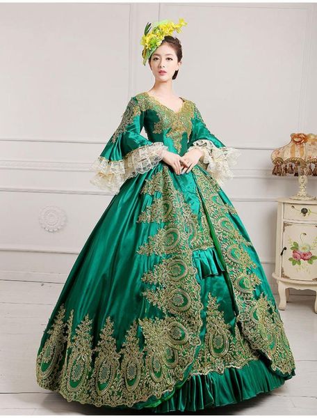 luxury green embroidery golden lace medieval dress renaissance gown queen dress victorianmarie antoinettecolonial belle ball6333649, Black;red
luxury green embroidery golden lace medieval dress renaissance gown queen dress victorianmarie antoinettecolonial belle ball6333649, Black;red