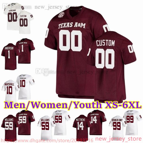 2023 custom s-6xl ncaa texas aggies football jersey 14 jacoby matthews 59 p.j. williams 1 bryce anderson 99 gabriel brownlow-dindy 7 moose m, Black
2023 custom s-6xl ncaa texas aggies football jersey 14 jacoby matthews 59 p.j. williams 1 bryce anderson 99 gabriel brownlow-dindy 7 moose m, Black