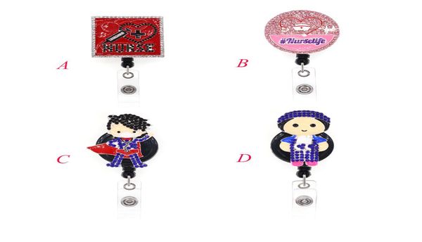 1pc 5pcs 10pcs cute rhinestone round square doctor shape badge reel retractable id badge holder for nurse accessories hospital s4562771, Gray
1pc 5pcs 10pcs cute rhinestone round square doctor shape badge reel retractable id badge holder for nurse accessories hospital s4562771, Gray