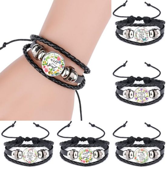 new christian bible charm braided leather rope wrap bracelets bangle for women glass cabochon christians scripture religious jew7894733, Golden;silver
new christian bible charm braided leather rope wrap bracelets bangle for women glass cabochon christians scripture religious jew7894733, Golden;silver