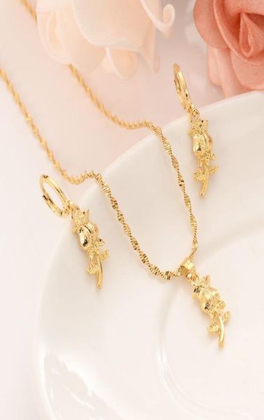 18 k fine gold gf rose flower europe women jewelry sets jewelry gift dubai pendant earrings diy charms cabbage get rich9298354, Silver
18 k fine gold gf rose flower europe women jewelry sets jewelry gift dubai pendant earrings diy charms cabbage get rich9298354, Silver