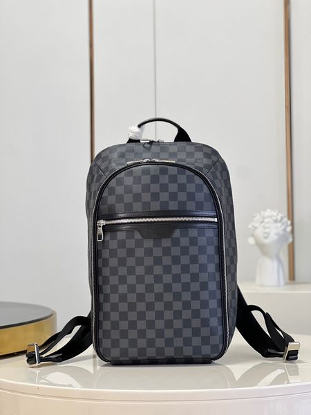 n45287 new men's backpack high-end quality school bag with a checkerboard pattern with ample space for a lapcompartment large and pract
n45287 new men's backpack high-end quality school bag with a checkerboard pattern with ample space for a lapcompartment large and pract