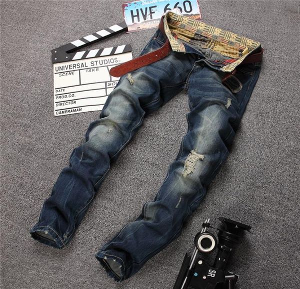 fashion spring casual new light blue patch male ripped hole patches beggar jeans straight men039s european trousers3155799
fashion spring casual new light blue patch male ripped hole patches beggar jeans straight men039s european trousers3155799