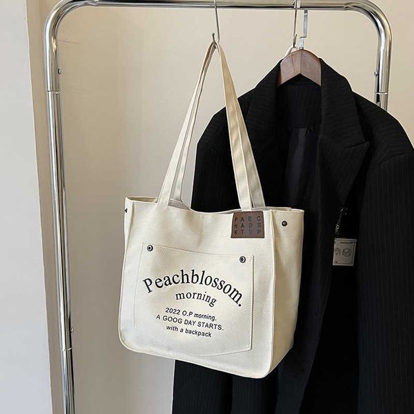 large-capacity bag for women new version simple tote bag personalized canvas college students' shoulder bag for class
large-capacity bag for women new version simple tote bag personalized canvas college students' shoulder bag for class