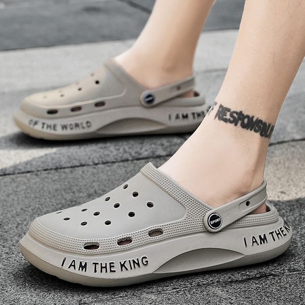 sandals men's outdoor sandals casual hole shoes indoor and outdoor slippers beach slippers breathable soft soles treasure head sandals, Black
sandals men's outdoor sandals casual hole shoes indoor and outdoor slippers beach slippers breathable soft soles treasure head sandals, Black
