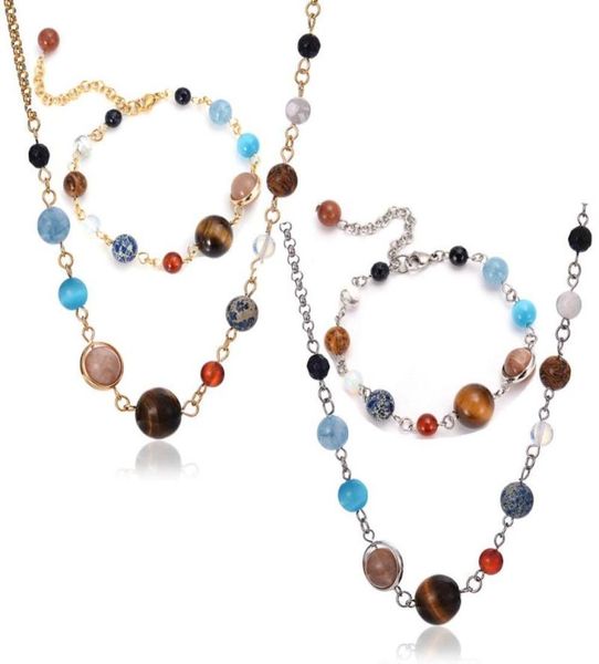 earrings necklace design 9 planets in solar system beaded stones link chain necklaces bracelets jewelry set5254047, Silver
earrings necklace design 9 planets in solar system beaded stones link chain necklaces bracelets jewelry set5254047, Silver