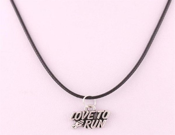 new arrival antique sliver plated running woman and love to run pendant charm necklace wax chain200r8582944, Silver
new arrival antique sliver plated running woman and love to run pendant charm necklace wax chain200r8582944, Silver
