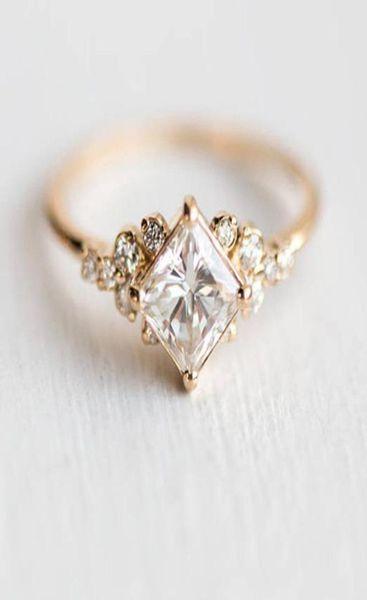 new set square diamond zircon ring 14k gold engagement tail ring for ladies engagement preferred gift fashion jewelry1392216, Silver
new set square diamond zircon ring 14k gold engagement tail ring for ladies engagement preferred gift fashion jewelry1392216, Silver