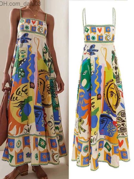 urban dresses elegant printed colorful long dress women's high waist spaghetti strap backless a-line women's dress summer beach va, White;black
urban dresses elegant printed colorful long dress women's high waist spaghetti strap backless a-line women's dress summer beach va, White;black