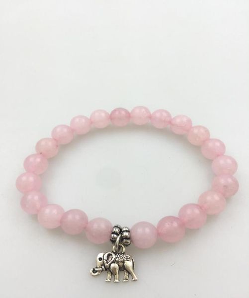 mxr0280 8mm rosequartz bracelet fashion bracelets rose quartz bead mini elephant pendant yoga bracelets mala jewelry beads4706398, Black
mxr0280 8mm rosequartz bracelet fashion bracelets rose quartz bead mini elephant pendant yoga bracelets mala jewelry beads4706398, Black