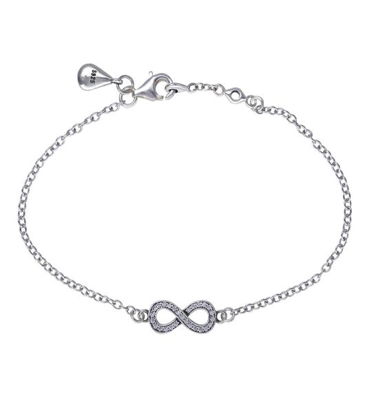 romantic 925 sterling silver infinity silver wedding bracelet with cz for women fine jewelry making whole9293258, Black
romantic 925 sterling silver infinity silver wedding bracelet with cz for women fine jewelry making whole9293258, Black