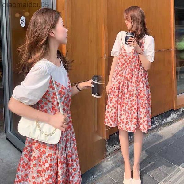 maternity clothing wear summer skirt fashion floral dress loose fake two-piece dresses outerwear short sleeve pregnant clothes l230712, White
maternity clothing wear summer skirt fashion floral dress loose fake two-piece dresses outerwear short sleeve pregnant clothes l230712, White
