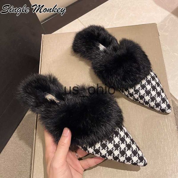 slippers 2022 new winter flats slippers fur fashion designer women shoes warm mules femme shoes slingbacks dress party causal slides lady j2, Black
slippers 2022 new winter flats slippers fur fashion designer women shoes warm mules femme shoes slingbacks dress party causal slides lady j2, Black