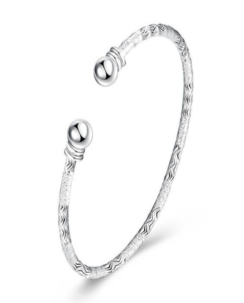 925 silver plated bangles for women beautiful jewelry minimalist style christmas presents whole 5961658, Black
925 silver plated bangles for women beautiful jewelry minimalist style christmas presents whole 5961658, Black