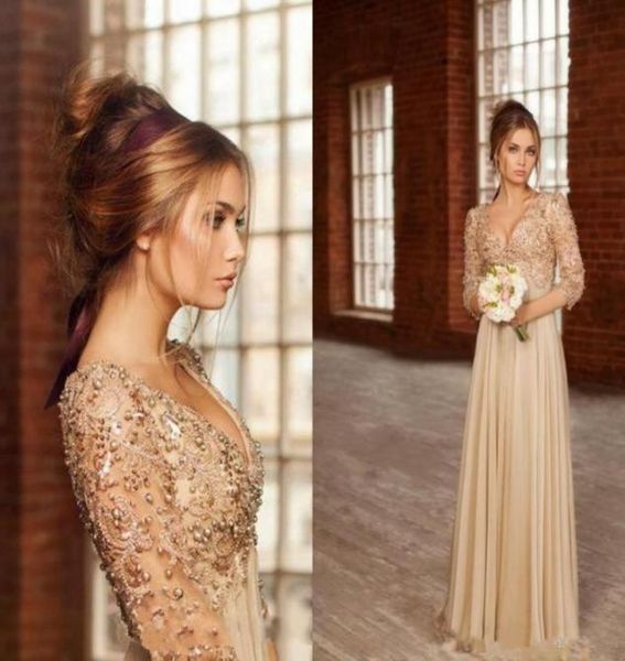 2019 new party dresses fashion elegant 34 long sleeves prom dresses beading chiffon evening gowns vestidos de f9459859, Black
2019 new party dresses fashion elegant 34 long sleeves prom dresses beading chiffon evening gowns vestidos de f9459859, Black