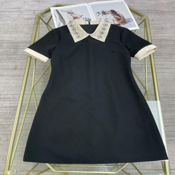 customized 2021 spring and summer new dress contrast collet collar heavy work drill beads9794740, Black;gray
customized 2021 spring and summer new dress contrast collet collar heavy work drill beads9794740, Black;gray