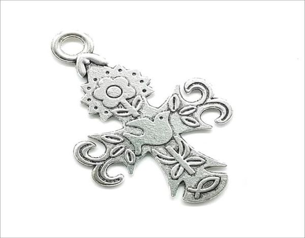 lot 30pcs big flower pigeon cross antique silver charms pendants diy findings for jewelry making bracelet necklace earrings 4730m4090990, Bronze;silver 
lot 30pcs big flower pigeon cross antique silver charms pendants diy findings for jewelry making bracelet necklace earrings 4730m4090990, Bronze;silver