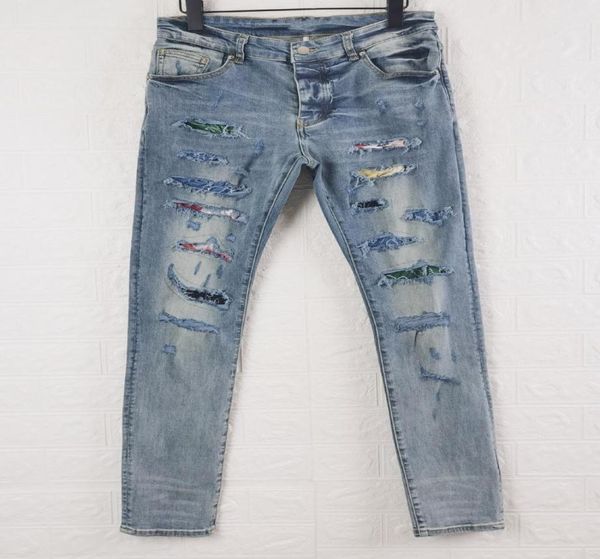 2021 mens jeans pants long skinny destroy quilt ripped straight cut hole fashion luxury designer jean men s designers clothes1708845, Blue
2021 mens jeans pants long skinny destroy quilt ripped straight cut hole fashion luxury designer jean men s designers clothes1708845, Blue