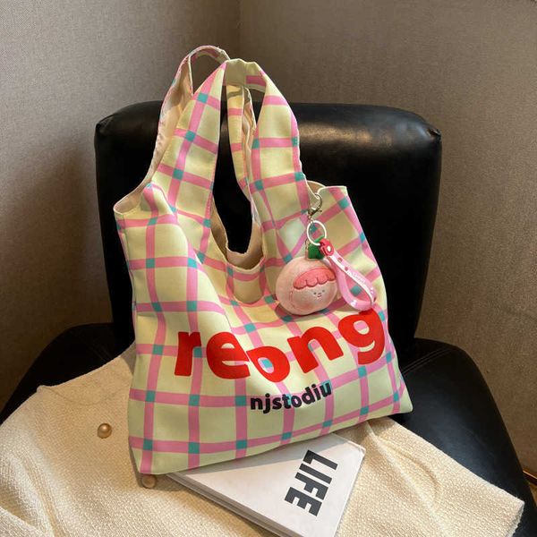 large capacity canvas bag for women new niche grid portable shoulder bag for students commuting to class tote bag
large capacity canvas bag for women new niche grid portable shoulder bag for students commuting to class tote bag