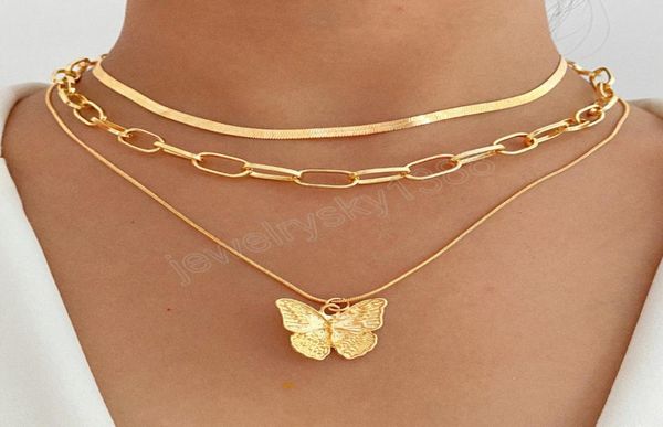 fashion necklace for women big butterfly double layer necklace clavicle pendant chain jewlery gifts2456894, Silver
fashion necklace for women big butterfly double layer necklace clavicle pendant chain jewlery gifts2456894, Silver