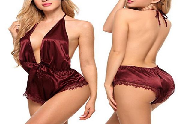 women039s sleepwear women lace satin lingerie smooth silklike nightwear set nighties for night dress wear deep vneck1536309, Black;red
women039s sleepwear women lace satin lingerie smooth silklike nightwear set nighties for night dress wear deep vneck1536309, Black;red