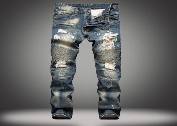 men fashion designer ripped biker jeans slim fit denim pants distressed joggers washed pleated blue jeans277b6405822
men fashion designer ripped biker jeans slim fit denim pants distressed joggers washed pleated blue jeans277b6405822