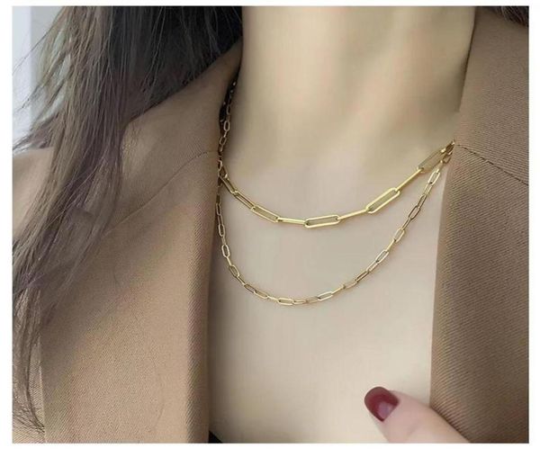 chains sell stainless steel oval rec dainty paperclip link chain necklace for girls design gold plated women choker328v5481017, Silver
chains sell stainless steel oval rec dainty paperclip link chain necklace for girls design gold plated women choker328v5481017, Silver